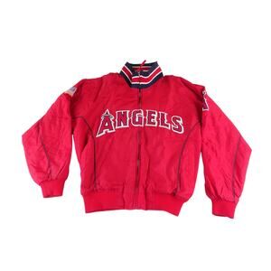 Vintage Majestic	Authentic Dugout LA Angels Bomber Jacket Red Men	L Regular Used